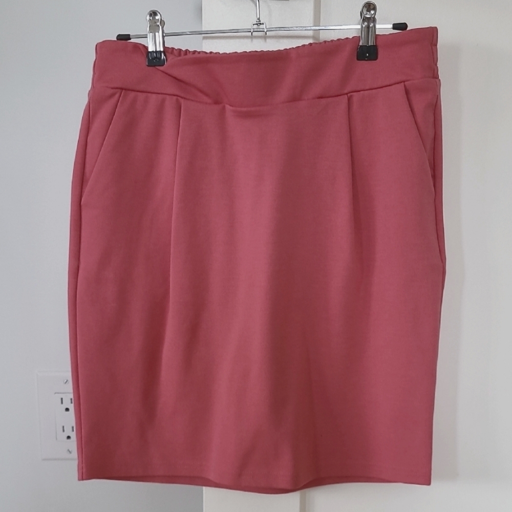 ICHI Stretchy Cotton Skirt | M